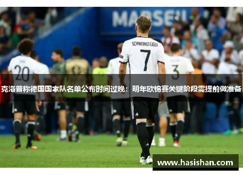 克洛普称德国国家队名单公布时间过晚：明年欧锦赛关键阶段需提前做准备